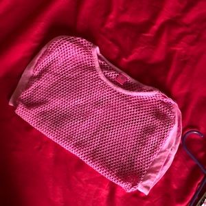 Fishnet pink shirt